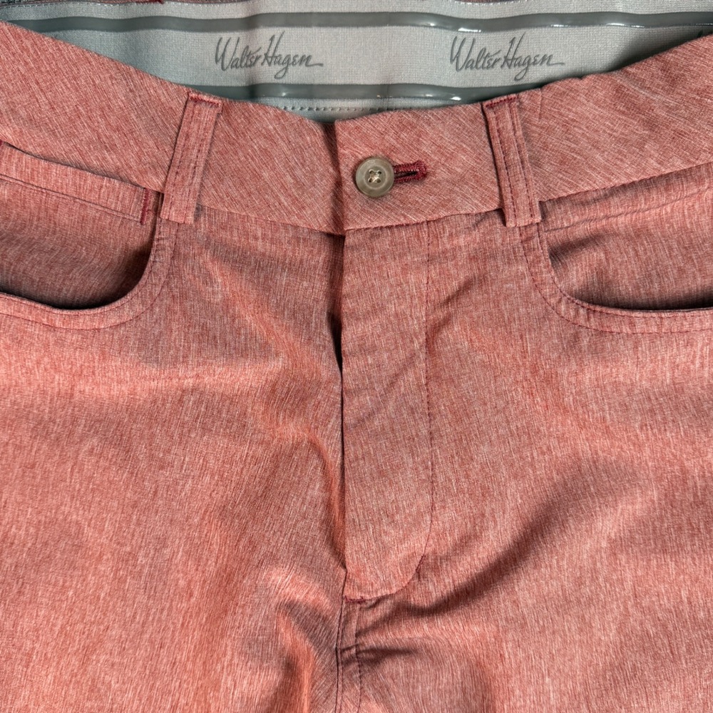Mens Walter Hagen Golf Pants‎ | 32Wx30L| Pink Heathered Performance